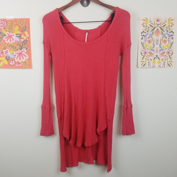 Free People Tops - Freepeople High Low Thermal Long sleeve Top